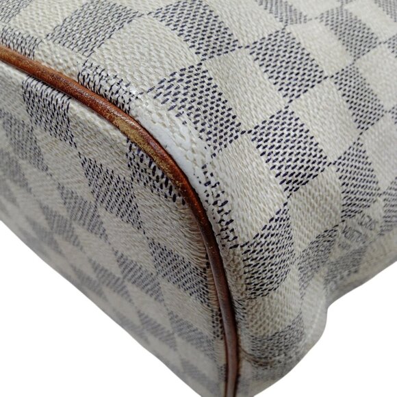 651444BV (S6) Louis Vuitton Hand Bag Saleya PM White Damier Azul - Picture 5 of 9